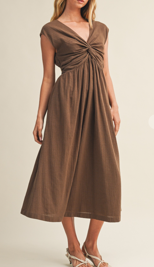 Willow Twist Midi Dress