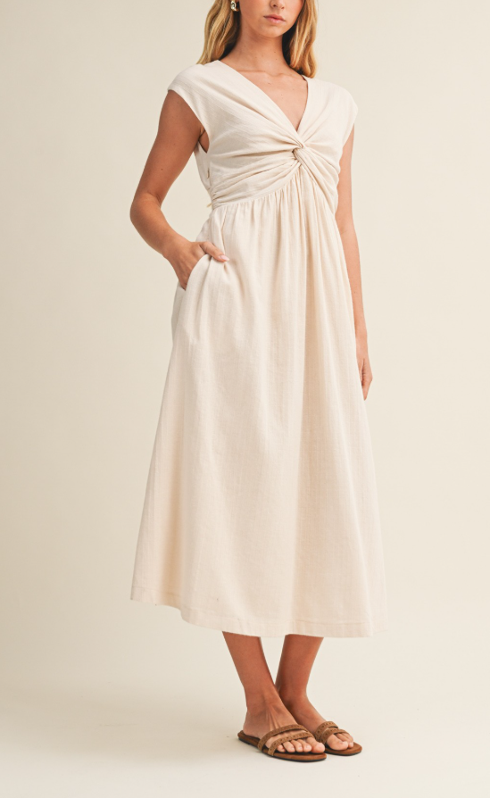 Willow Twist Midi Dress