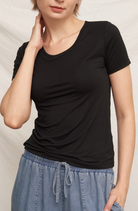 The Clean Line Scoop Top