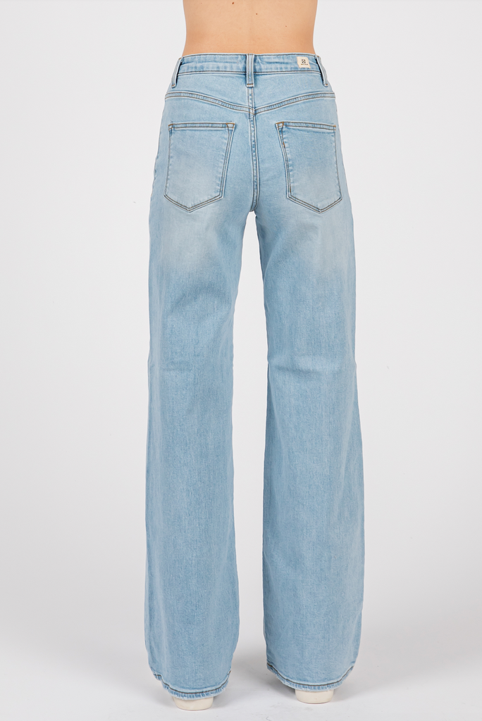 Cloudline Blues Straight A-Line High Waist Light Wash Jeans LTJ