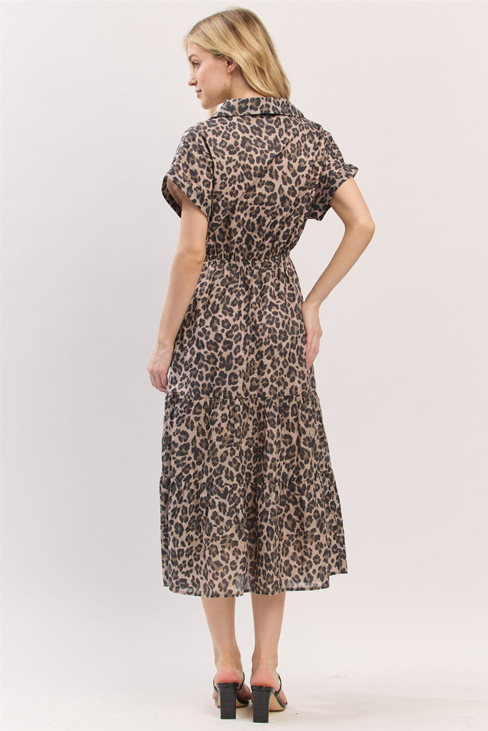 Feline Flair Leopard Print Dress
