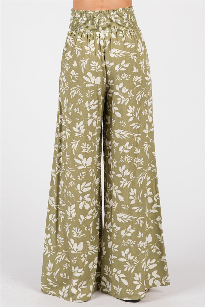 Flowy Shore Smocked Waist Pant
