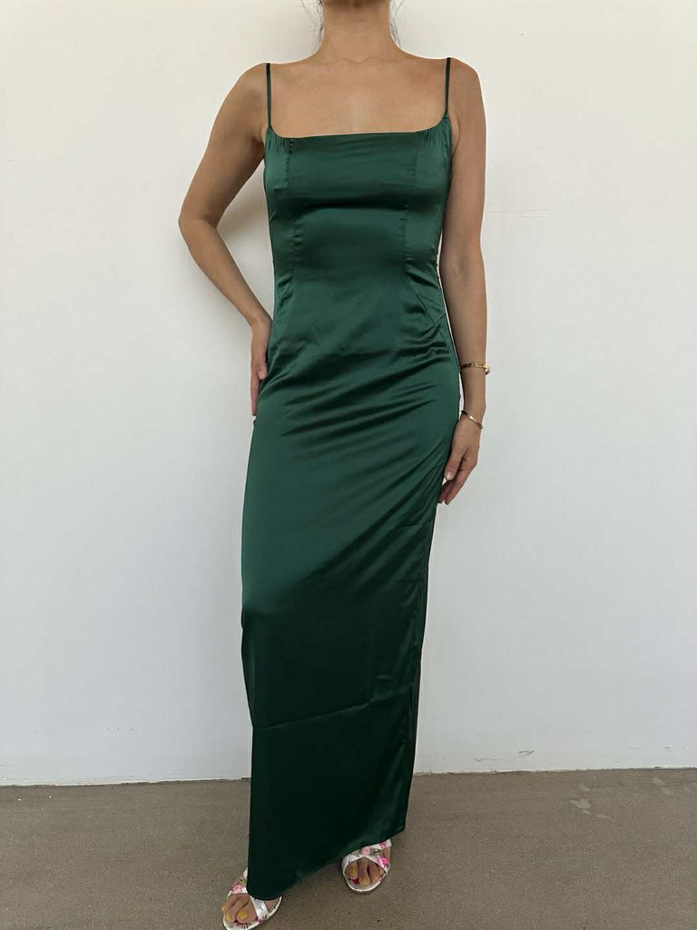 Seraphine Satin Maxi dress