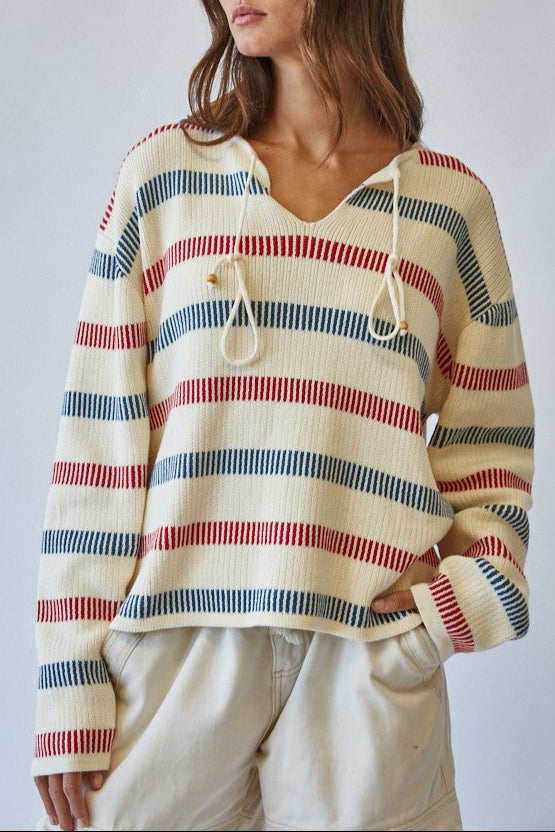 Americana Stripe Knit Sweater