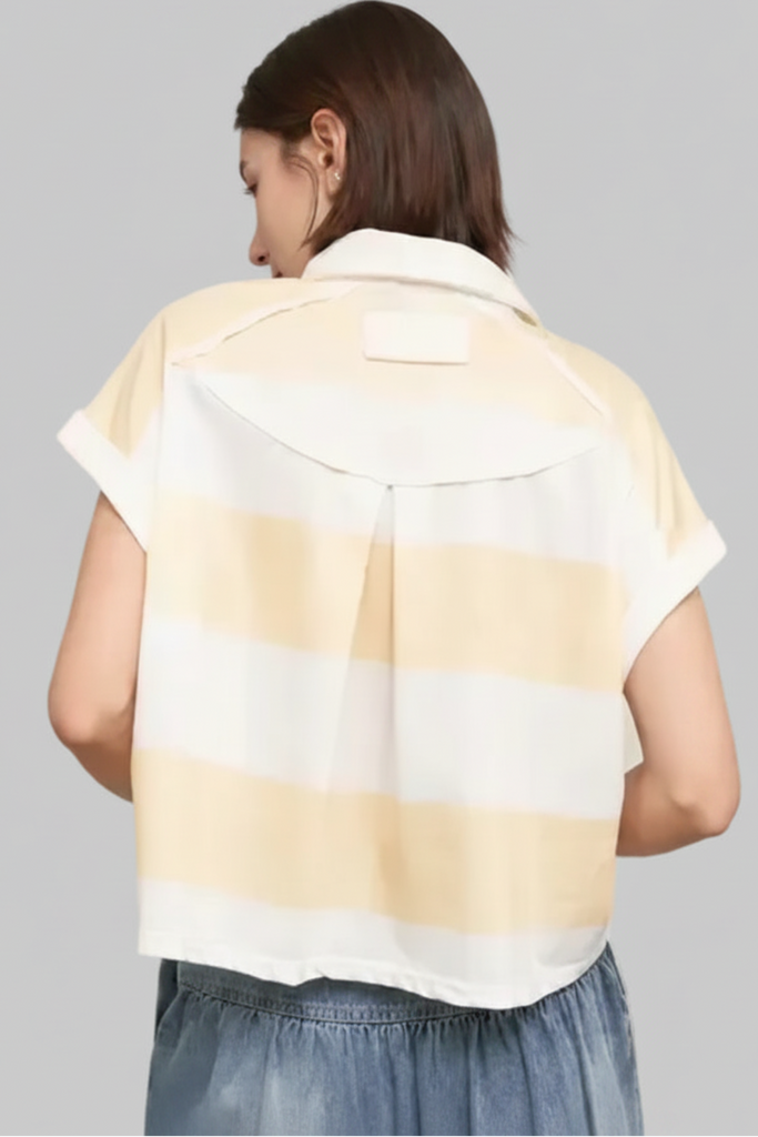 Lemonade Lane Collar Top