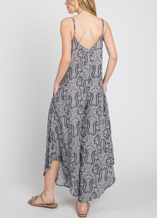 Perfectly Paisley Print Jumpsuit