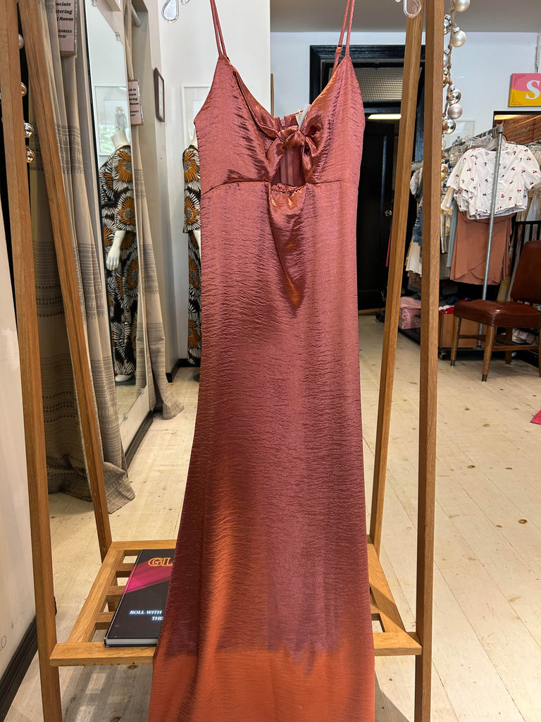 Luxora Satin Midi Dress