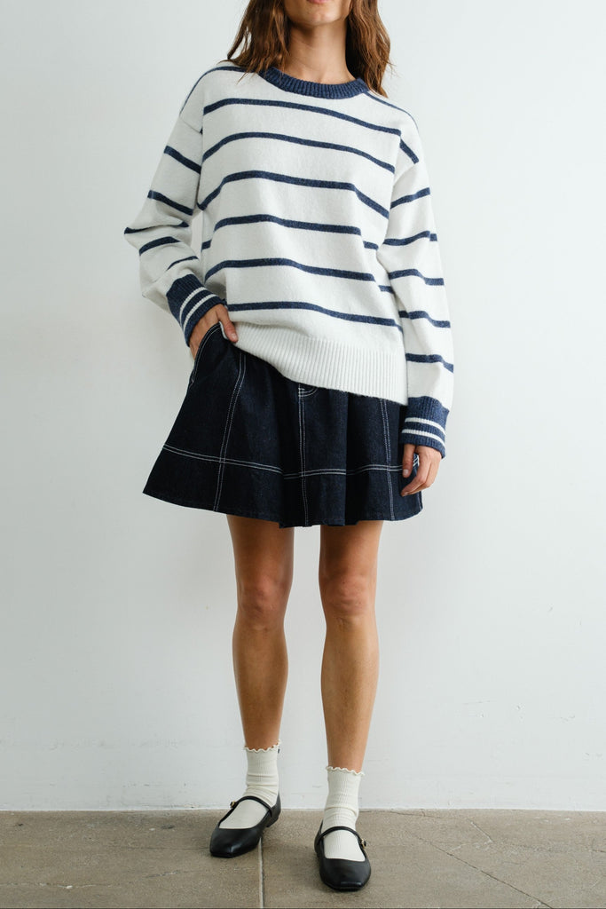 Ocean Mist Striped Sweater