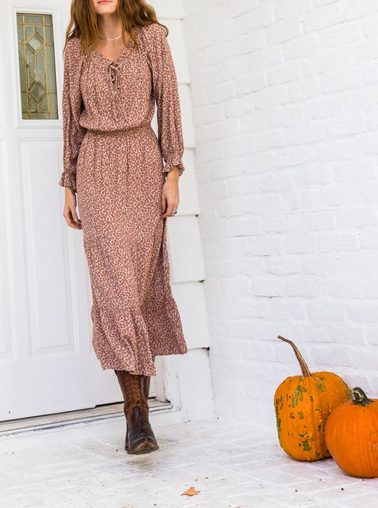 Millie Long Sleeve Floral Maxi Dress