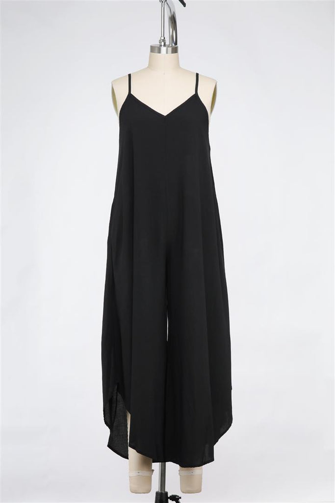 On a Cloud Jumpsuit in Black
