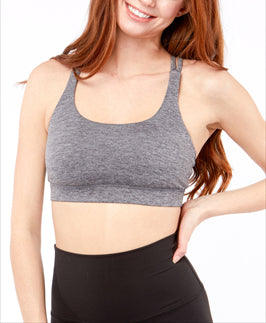 Street Chic Sports Bra In Grey