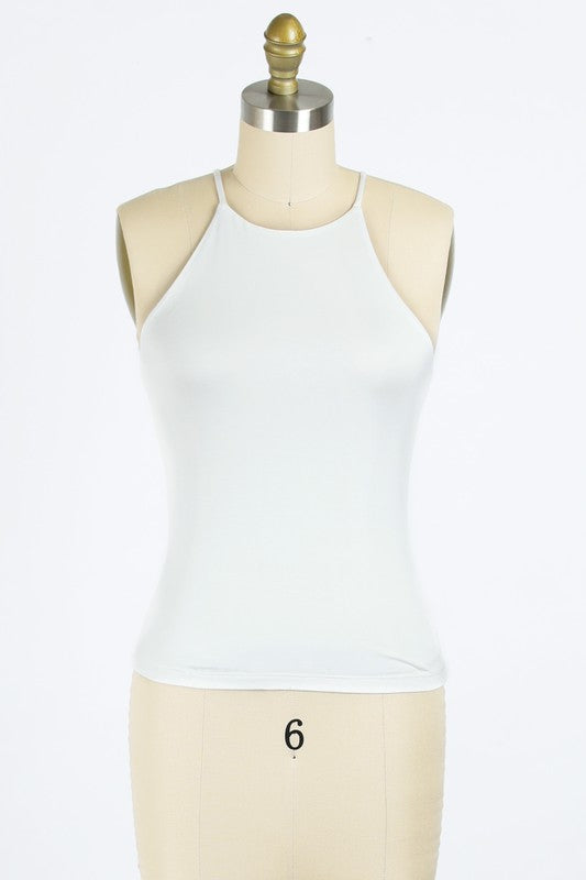 Gia Basic White Cami Tank