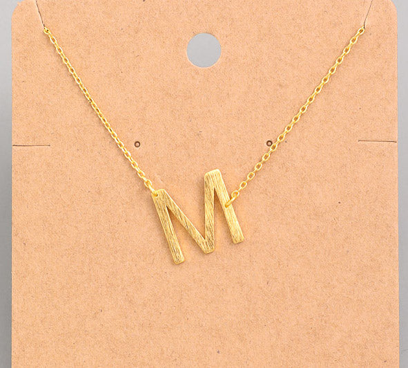 My Initial Gold Dainty Necklace (Large Letter) A-Z
