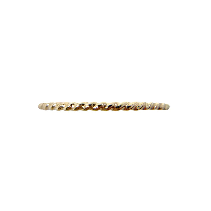 Twisted Band Real Goldfill Stacking Ring