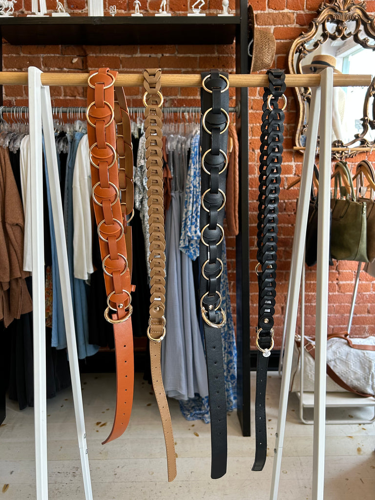 Twice As Nice Vegan Leather Braided Belt