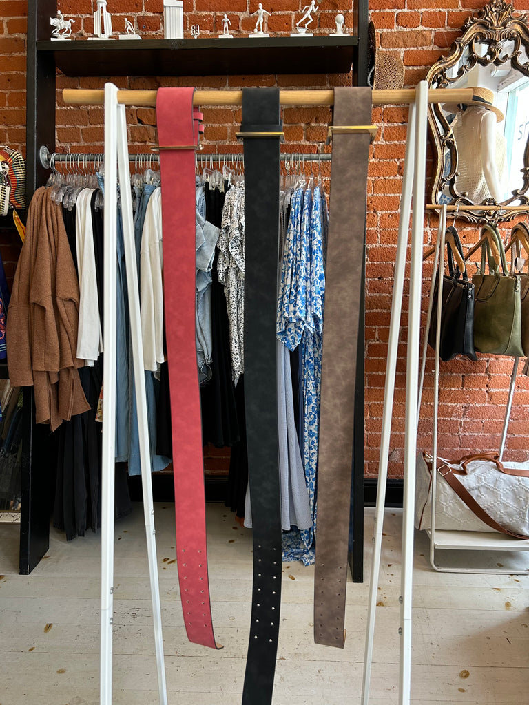 Hold Me Up Vegan Suede Belt (3 Colors)