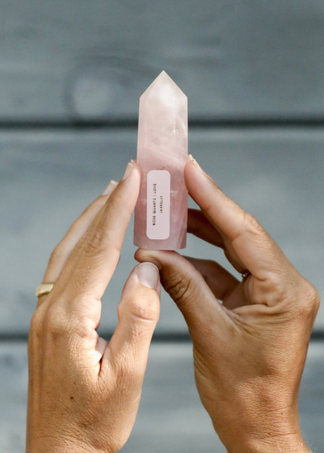 Rose Quartz Crystal Point