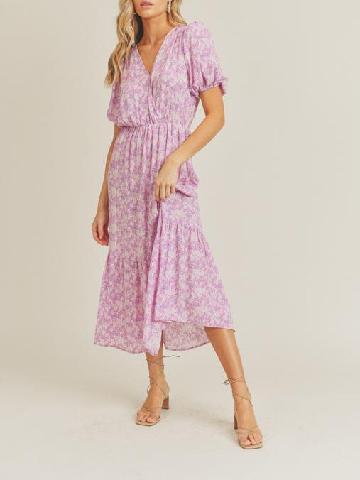 Serendipity Pink Floral Print Maxi Dress
