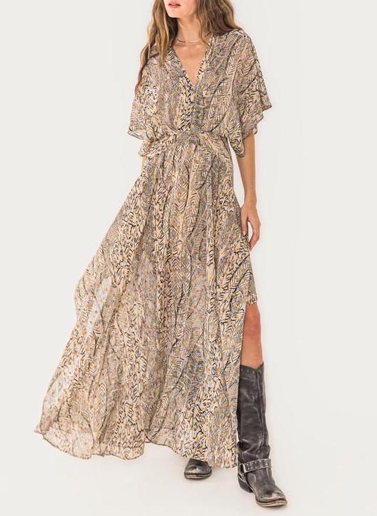 Distant Dreams Ethereal Mix Print Maxi Dress