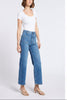 Patch Pocket High Rise Wide Leg Dark Denim LTJ