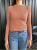 Ribbed Embrace Basic Long Sleeve Top (Assorted)