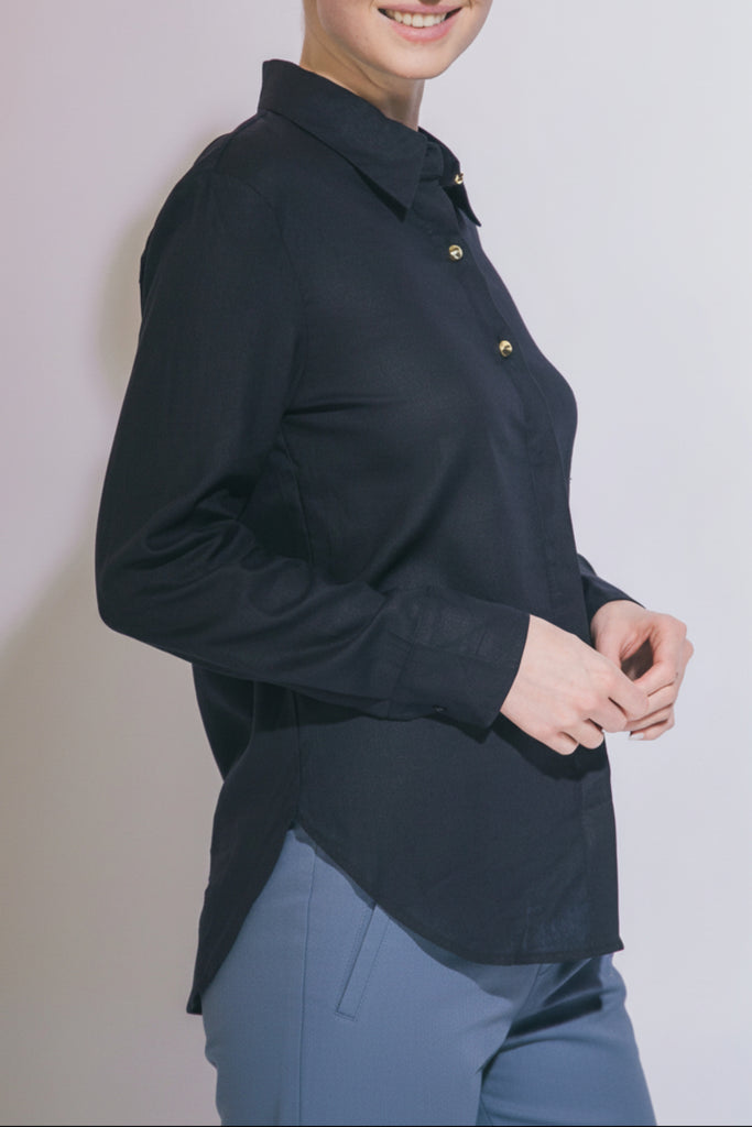 Midnight Muse Button-Up
