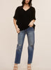 Softest V Neck Short Sleeve Dolman Tee (Assorted Colors)