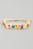 Love Bead Embroidery Bracelet