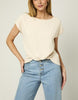 Knot-Front Twisted Short Sleeve Top (Assorted)