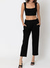 Lucy Pull On Trouser Pant in Black