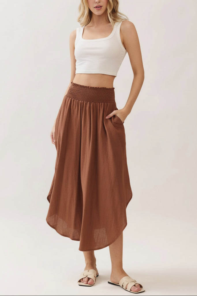 Willow Breeze Flowy Maxi Skirt