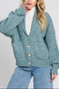 Cabin Blue Collared Cardigan