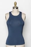 Mia Essential Two Layer Semi Crop Tank Top (Various Colors)