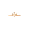 Arc Moonstone Goldfill Stacking Ring