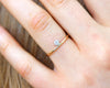 Sloan Simple Offset Stone Dot Ring