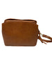 Karina Vegan Leather Cross Body Mini Tote In Chestnut