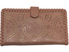 Jodie Vintage Inspired Vegan Leather Wallet In Blush