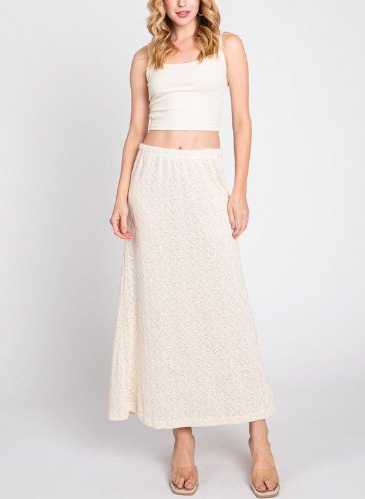 In the Pines V-Neck Front Tie Maxi Knit Set