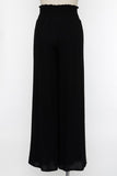 Bella Wide Leg Pant With Smocked Waist in Black