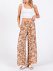 Sweet Bloom High Waist Wide Leg Pant in Caramel