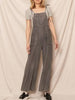 Country Charm Sleeveless Wide Leg Overalls (Assorted Colors)