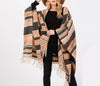 Chestnut Whisper Western Print Poncho (Assorted)