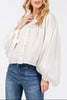 Glimmer puff Blouse