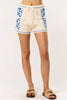 WhiteCap Threads Blue Stitched Knit Shorts