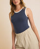 Easy Fit Contrast Detail Tank Top Bodysuit