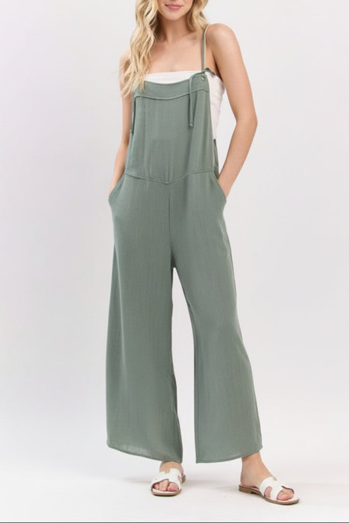 Sagewood Linen Adjustable Jumpsuit