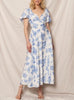 Jollie Corset and Puff Sleeve Maxi Dress