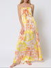 Citrus Bliss Strapless Tie Front Maxi Dress