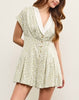 Sage & Bloom Collar Pleated Romper