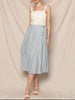 Coastal Stride Vest and Wrap Midi Skirt Two-Piece Set